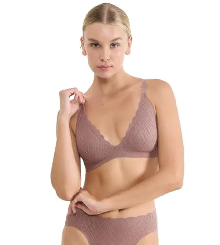 Sloggi BH ZERO Feel Bliss Push-Up Bra Braun M+ Damen - Unsichtbarer Push-up-BH für maximalen Komfort im Alltag. Nahtloses Design mit glatten Cups und 360°-Stretch für optimale Bewegungsfreiheit. Ideal für jedes Outfit und in verschiedenen Farben erhältlich.