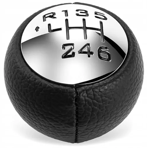 AWPARTS - Schaltknauf 6 Gang Auto Schalthebel kompatibel OE mit 2403V1 - Kompatbile mit KFZ Citroen C3 C4 C8 Berlingo Peugeot 307 308 407 807 3008 5008 Partner