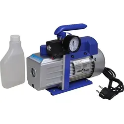 vidaXL Einstufige Vakuumpumpe mit 2-Wege-Verteiler-Manometer Set - Professionelles Kältemittel-Geräteset für Klimaanlagen, inklusive langlebiger Vakuumpumpe und leicht ablesbarem Manometer in praktischer Tragetasche.
