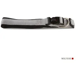 Wolters Hunde-Halsband Professional Comfort Halsband grau|schwarz|silberfarben Gr.4 | 3 cm x 40 cm - 45 cm