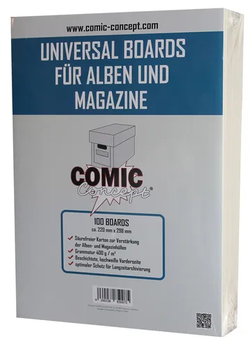 Comic Concept Alben & Magazinboards (220 x 298 mm) (100 Stück)