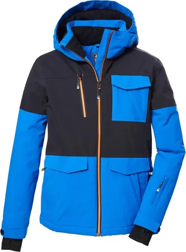 killtec Jungen Skijacke KSW 149 BYS - 100% wasserdicht und atmungsaktiv - Wintersport-Bekleidung mit 10.000 mm Wassersäule, verschweißten Nähten und verstellbarer Kapuze für optimalen Schutz bei jedem Wetter.