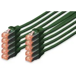 Digitus DK-1644-050-G-10 RJ45 Netzwerkkabel - Cat-6-Ethernetkabel, 5m lang, mit hervorragender Leistung bis 250 MHz und Knickschutztülle für optimalen Schutz und Langlebigkeit.