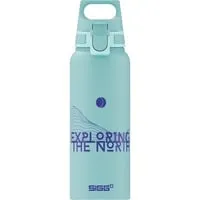 Trinkflasche WMB ONE Pathfinder Glacier 1,0Liter türkis - Hochwertige Aluminium-Trinkflasche mit ONE-Verschluss, leicht mit einer Hand zu öffnen – perfekt für unterwegs und umweltfreundlich.