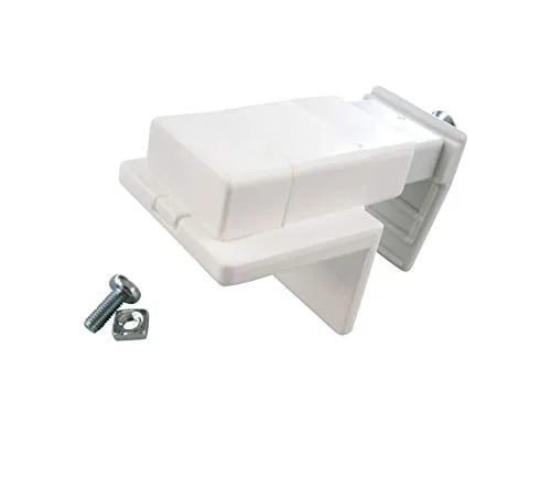 Klemmträger für Plissee und Jalousien, 4 Stück, Kunststoff, weiß