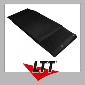 Adam Hall Accessories 0151 X 43 Dekomolton B1, gesäumt, 4 x 3 m, schwarz