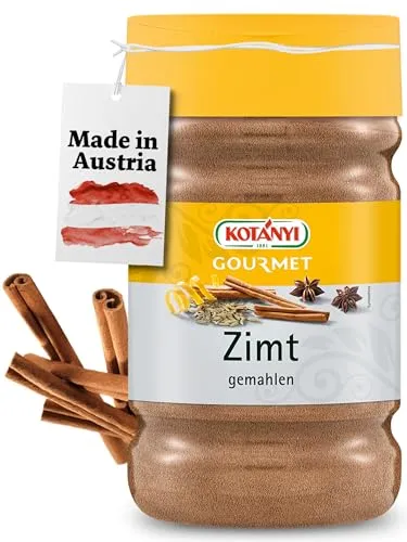 KOTÁNYI Zimt - Zimt gemahlen zum Backen & Kochen - Für Suppen, Eintöpfe, Glühwein & mehr - Cinnamon inkl. Großpackung, ca. 600g - [Jetzt KOTÁNYI Gewürze kaufen!]