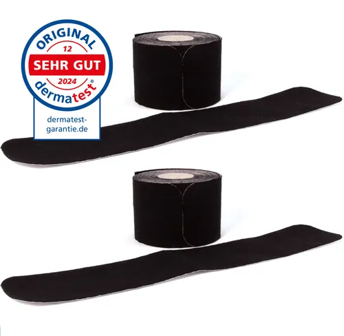 axion® Kinesiologie Tapes PRECUT schwarz – 20x á 25 x 5 cm Streifen