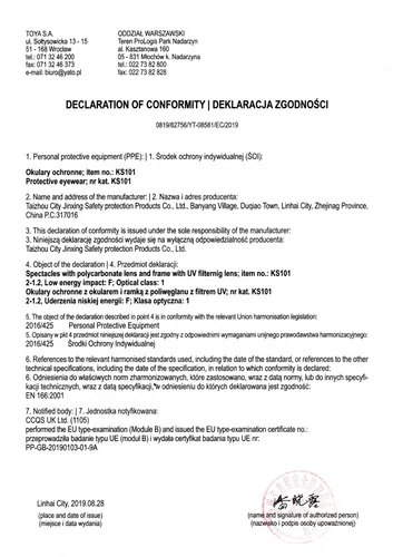 ZESTAW LATARKA UV 51 LED I OKULARY YATO 5906083085819