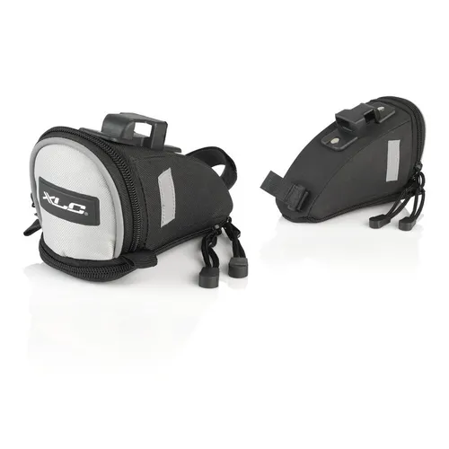 XLC Fahrrad Sattel Tasche Traveller BA-S72 schwarz/silber ca. 1,5 ltr.