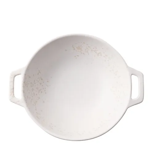Rosenthal Suppenteller White River mit Griffen 24x19cm - Praktischer tiefen Teller aus weißem Porzellan, ideal für die tägliche Nutzung. Die Griffen sorgen für einfachen Transport, während die schlichte Optik jedes Tischgedeck bereichert. Spülmaschinengeeignet für mühelose Pflege.