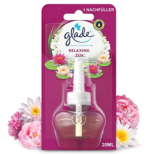Glade Electric Scented Oil Nachfüller, elektrischer Raumduft mit Duftöl, Relaxing Zen, (20 ml)