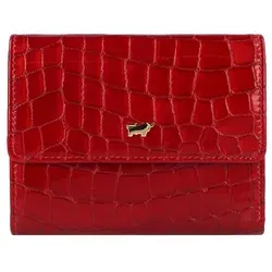 Braun Büffel Überschlagbörse Damen Verona M 8CS rot - Elegante Damen-Geldbörse aus hochwertigem italienischem Kalbleder in modischer Kroko-Optik. Mit 8 Kartenfächern und zusätzlichem Steckfach für optimalen Stauraum – der perfekte Begleiter für stilbewusste Frauen.