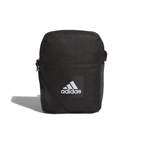 adidas Originals ESS ORGANIZER Umhängetasche BLACK - Umhängetasche aus 100% recyceltem Polyester mit 5 Litern Volumen, ideal für Alltag und Sport, sorgt für sicheren Transport Ihrer Essentials.