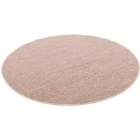 Snapstyle Sisal Natur Teppich Astra Kies Rund – 7 Größen verfügbar - Teppich aus 100% Sisal, maschinengewebt und rutschhemmend, ideal für Parkett und Fußbodenheizung, ohne Fussel oder Flusen.
