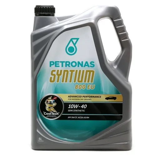 Petronas Syntium 800 EU 10W-40 Motoröl 5l - Hochleistungs-Motoröl für PKWs, bietet hervorragenden Schutz und Leistung bei allen Fahrbedingungen. Ideal für Motoren mit hohen Anforderungen.