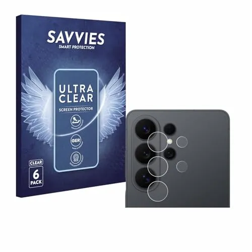 Savvies 6 Stück Schutzfolie für Samsung Galaxy S26 Ultra (NUR Kameraschutz) Displayschutz-Folie Ultra-Transparent