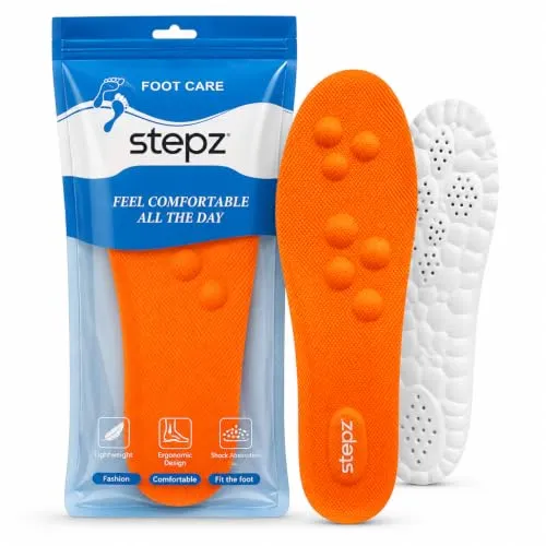 Stepz™ Einlegesohlen Schuheinlagen – Komfortsohlen mit Massageeffekt für Damen & Herren, Gr. 41-42
