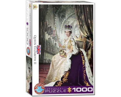 Puzzle 1000 Teile Puzzle - Puzzle - Königin Elisabeth II, Puzzleteile
