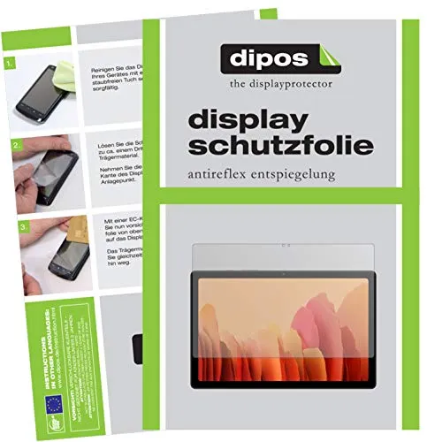 dipos I 2X Schutzfolie matt kompatibel mit Samsung Galaxy Tab A7 10.4 Zoll (2020) Folie Displayschutzfolie