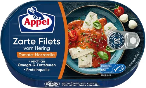 Appel Hering Filets in Tomate Mozzarella Sauce - 200 Gramm
