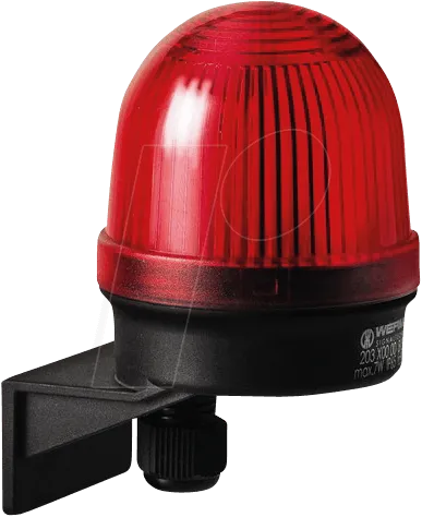WERMA 203 100 00 - Aufbauleuchte rot, 12-240 V - WERMA Signalleuchte für Winkelmontage, optimierte Ausleuchtung und sicherer CAGE CLAMP Anschluss - ideal für industrielle Anwendungen.