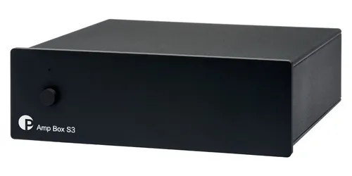 Pro-Ject Amp Box S3 - Mikro-audiophiler Stereo-Endverstärker - Hifi-Verstärker mit 2 x 50 W, neu designtes PCB-Konzept für mehr Leistung, ideal zur Erweiterung Ihres Heimkinos oder Multiroom Systems.