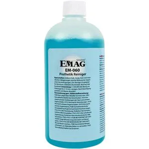Emag Ultraschallreiniger EM-060 für Zahnprothesen - Ultraschall-Reiniger für Dentalprothesen, entfernt effektiv Kalk und Zahnstein. Ideal für Aluminium, Edelstahl und Kunststoff. Inhalt: 500ml, sorgt für strahlende Sauberkeit in nur 5-15 Minuten.