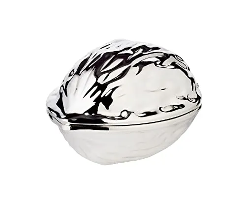 EDZARD Nussknacker Walnuss – Edel versilbert und anlaufgeschützt - Nussknacker aus versilbertem Material in Walnussform, ideal für gemütliche Abende. Langlebig und dekorativ, perfekt für jede Snackrunde.