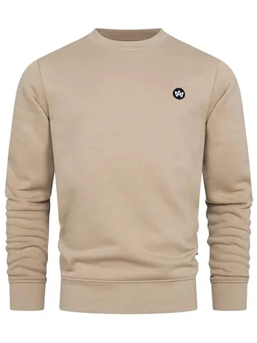 KRONSTADT Herren KSLars Organic Sweatshirt mit Rundhalsausschnitt | Sweater Pullover für Männer Chinchilla, XXL