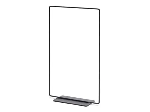 NaDeco Metallrechteck Schwarz mit Fuß in schwarz von NaDeco