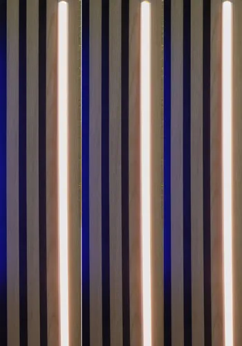 Produktbild LED Beleuchtung für Akustik Paneele 4x100cm Warmweiß dimmbar Abd. weiß #3680