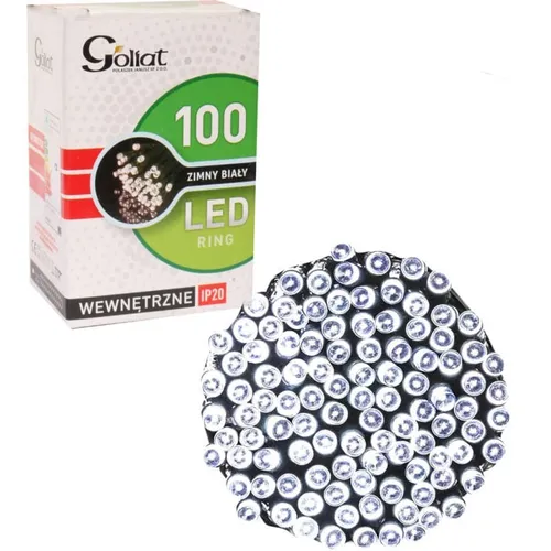 Weihnachtsbaumbeleuchtung, 100 LED-Ring, Kaltweiß, Kabellänge 1,5 Meter, Schutza