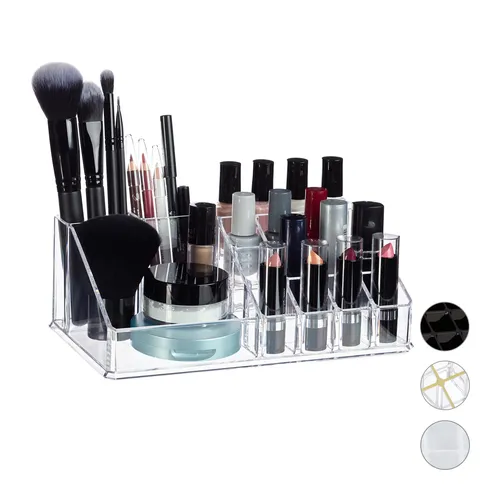 Kosmetikorganizer Kosmetik-Organizer Make Up Aufbewahrung Beauty-Box transparent