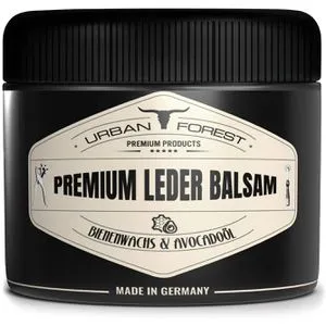 Urban-Forest Lederpflege Premium Balsam 250ml - Lederpflege für Glattleder mit UV-Schutz, reinigt und imprägniert, verlängert die Lebensdauer und schützt vor Rissbildung – ideal für Bekleidung, Möbel, Auto und Schuhe.