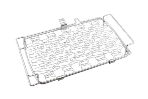 Primaster Grillkorb 34 x 23 x 5cm Edelstahl Gemüsekorb Fischbräter