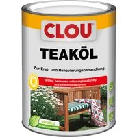 Clou Teaköl Transparent 2,5 l - Hochwertige Pflege für Gartenmöbel und Holzspielzeug. Clou Teaköl betont die Maserung und schützt Hartholz im Innen- und Außenbereich.