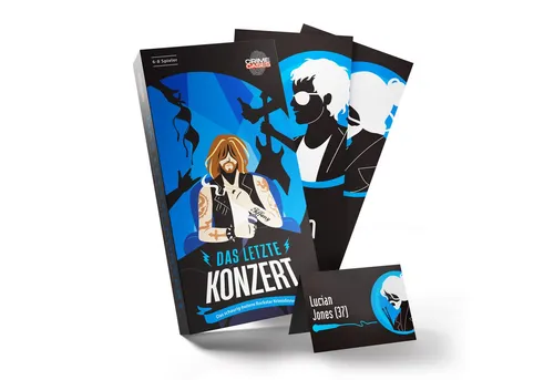 CRIMECASES Krimidinner: Das letzte Konzert - Mörderischer Spaß für 14+, interaktives Krimidinner-Spiel von Momentum Games für unvergessliche Abende mit Freunden und Familie.