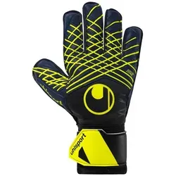 uhlsport Fußball Torwarthandschuhe Prediction Soft Pro, Marine/weiß/Fluo gelb, 10.5 - Torwarthandschuhe mit exklusivem SOFT-Latex für herausragenden Grip und Dämpfung. Ideal für optimale Ballkontrolle und Sicherheit bei jedem Spiel.
