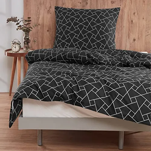 Bettwäsche Bettgarnitur Bettbezug Baumwolle 135x200 155x220 200x200 200x220 Modern