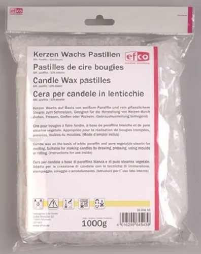 Produktbild efco Kerze Wachs Pastillen, 90% Paraffin/10% Stearin, 1000 g
