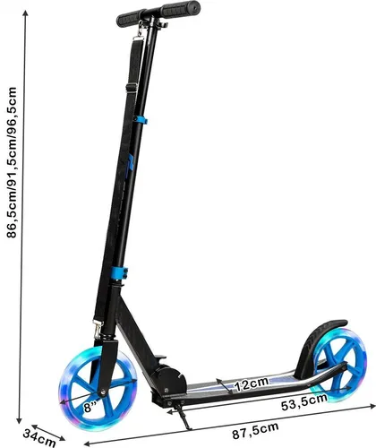 Klappbarer Scooter Roller mit LED Rädern