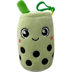 Bubble Tea Plüschtier Boba Kuscheltier Schlüsselanhänger Plüschpuppen Weiche Kuscheltier Tee Weiche Puppe Teetasse Kissen Kinderspielzeug (grü...