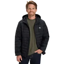 Quiksilver Scaly Hood Jacke, Schwarz, XS - Funktionsjacke mit Kapuze, wasserabweisend und ideal für Outdoor-Aktivitäten bei jedem Wetter