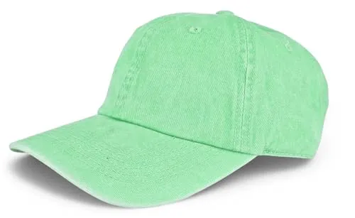 styleBREAKER Unisex Baseball Cap Vintage Look verstellbar 6-Panel Cappy in Washed Optik mit gebogenem Schirm Baumwolle Retro Cap Damen und Herren, Farbe:Aquagrün