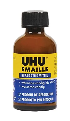 UHU EMAILLE Flasche, Infokarte