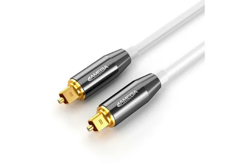 JAMEGA Toslink Kabel - Optisches Audio Digitalkabel 150 cm, ideal für Home Entertainment und kompatibel mit allen Toslink-Geräten