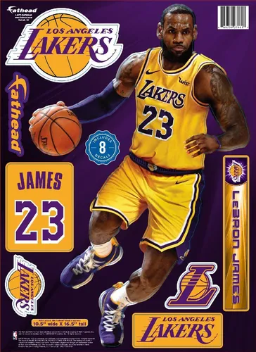 Produktbild Los Angeles Lakers LeBron James Aufkleber-Set Multi-Use Basketball
