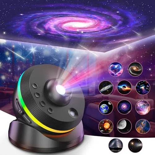 Sternenhimmel Planetarium Projektor 13 in 1 – HD Galaxie Nachtlicht mit Timer