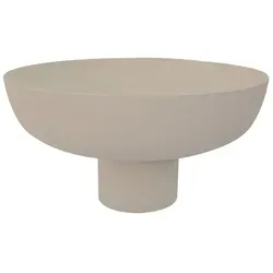 LaLe Living Dekoschale Janna in Weiß, Ø30 cm aus Metall in beige von LaLe Living